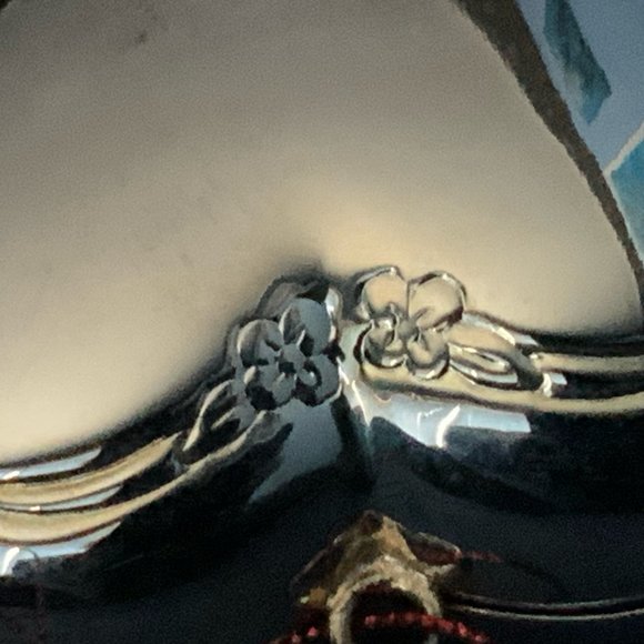 Lenox Kirk Stieff Collection Wedding Promises Friendship Heart Trinket Box - Picture 8 of 10